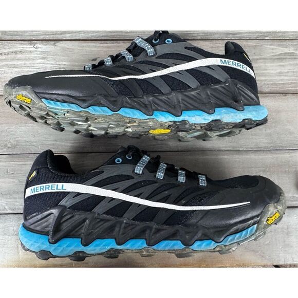 Merrell All Out Peak Trail Running Hiking Black Outdoor Shoes Woman’s‎ Size 11 - Picture 9 of 14
